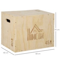 Plyo Box Sprungbox für Heimtraining Fitness Workout aus Holz