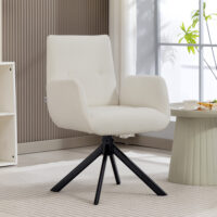 Polstersessel modern drehbar für Wohnzimmer cremeweiss