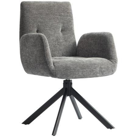 Polstersessel Akzentsessel modern drehbar dunkelgrau