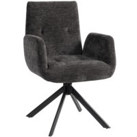 Polstersessel modern drehbar belastbar bis 120kg schwarz