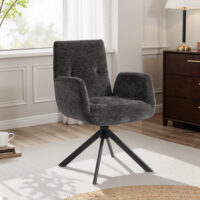 Polstersessel modern drehbar belastbar bis 120kg schwarz