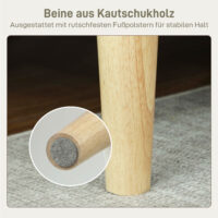 Polstersofa 2-Sitzer für Wohnzimmer und Schlafzimmer cremeweiss