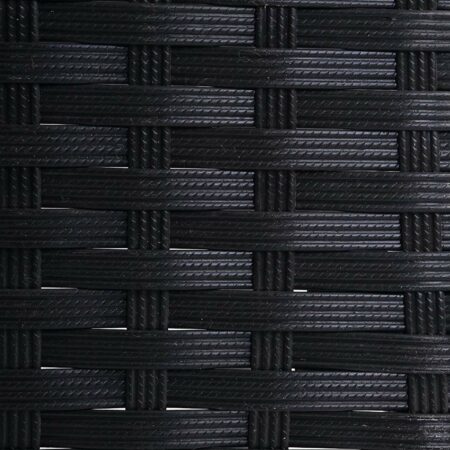 Poly-Rattan Gartenbank Halden 3-Sitzer anthrazit, Kissen anthrazit