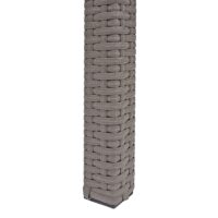 Poly-Rattan Gartentisch Balkontisch 120x75cm grau
