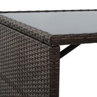 Polyrattan Gartenmöbel Set wetterfest für 4 Personen mit Tisch