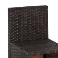 Polyrattan Gartenmöbel Set wetterfest für 4 Personen mit Tisch
