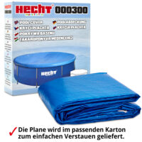 Robuste Poolabdeckung für 360cm Pools.