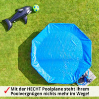 Robuste Poolabdeckung für 360cm Pools.