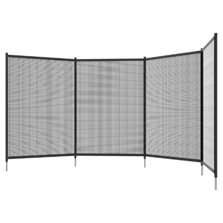 Poolzaun Sicherheitszaun für Kinder 365x126cm Aluminium schwarz