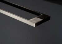 Premium Waschbecken mit Unterschrank hochglanz 90cm schwarz