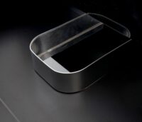 Premium Waschbecken mit Unterschrank hochglanz 90cm schwarz