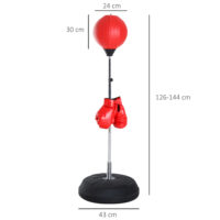 Punchingball Set höhenverstellbar mit Boxhandschuhen für Kinder