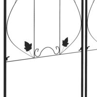 Rankgitter Rankhilfe 2er Set rostfrei für Garten Stahl Schwarz