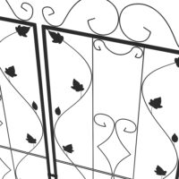 Rankgitter Rankhilfe 2er Set rostfrei für Garten Stahl Schwarz