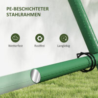 Rankgitter Rankhilfe rostfrei für Kletterpflanzen Stahl grün
