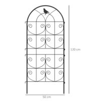 Rankgitter Rankhilfe 2er Set rostfrei für Kletterpflanzen Metall