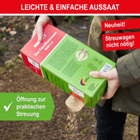 Hochwertige Grassamen-Mischung für dichten, grünen Rasen.