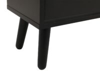 Rattan-Schuhkipper Schuhschrank 3 Kippfächer 2 Regalböden 127x120x24cm schwarz