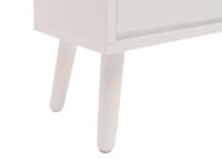 Rattan-Schuhkipper Schuhschrank 3 Kippfächer 2 Regalböden 127x120x24cm weiss
