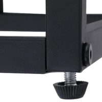 Regal Bücherschrank Hochschrank Industrial 180x80x31cm schwarz schwarz