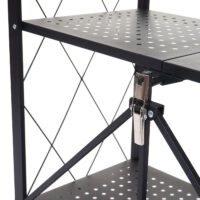 Regal JAM-J85 Standregal klappbar 3 Ebenen Stahl schwarz