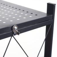 Regal JAM-J85 Standregal klappbar 4 Ebenen Stahl schwarz