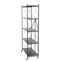 Regal JAM-J85 Standregal klappbar 5 Ebenen Stahl schwarz