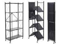 Regal JAM-J85 Standregal klappbar 5 Ebenen Stahl schwarz