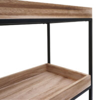 Regal JAM-K71 Standregal 90x100x35cm Holz Metall naturfarben
