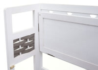 Regal JAM-K86 Standregal klappbar 110cm weiss Geflecht grau