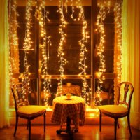 Regen Lichterkette mit 600 LEDs 20m warmweiss