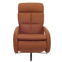 Relaxsessel Design Fernsehsessel TV-Sessel Liegesessel drehbar Voll-Leder braun