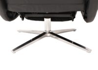 Relaxsessel Design Fernsehsessel TV-Sessel Liegesessel drehbar Voll-Leder schwarz