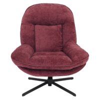 Relaxsessel Fernsehsessel Nosagfederung Polstersessel drehbar Chenille beere