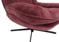 Relaxsessel Fernsehsessel Nosagfederung Polstersessel drehbar Chenille beere