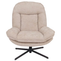 Relaxsessel Fernsehsessel Nosagfederung Polstersessel drehbar Chenille creme