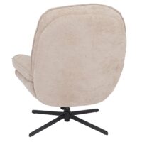Relaxsessel Fernsehsessel Nosagfederung Polstersessel drehbar Chenille creme
