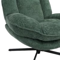 Relaxsessel Fernsehsessel Nosagfederung Polstersessel drehbar Chenille grün