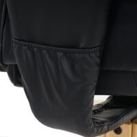 Relaxsessel Fernsehsessel ohne Hocker Kunstleder schwarz