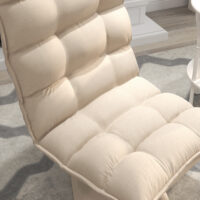 Relaxsessel drehbar in Leinenoptik für Wohnzimmer beige