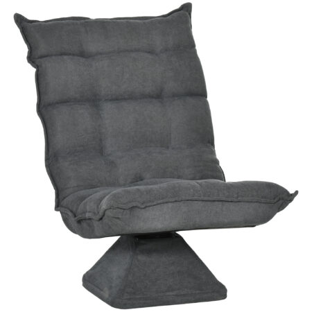 Relaxsessel Lesesessel drehbar in Leinenoptik grau