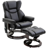 Relaxsessel mit Massagefunktion Fusshocker Liegefunktion Kunstleder