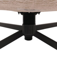 Relaxsessel mit Hocker Fernsehsessel Nosagfederung drehbar Chenille creme