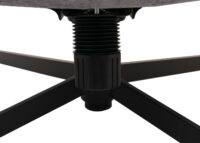 Relaxsessel mit Hocker Fernsehsessel Nosagfederung drehbar Chenille grau
