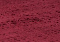 Relaxsessel Schaukelstuhl mit Hocker Chenille Öko-Tex bordeaux weisses Gestell