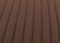 Relaxsessel Schaukelstuhl mit Hocker Cord Öko-Tex braun dunkles Gestell
