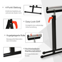 Rollenbock Arbeitsbock höhenverstellbar bis 90kg Metall