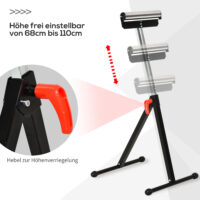 Rollenbock Arbeitsbock höhenverstellbar bis 90kg Metall