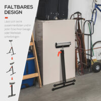 Rollenbock Arbeitsbock höhenverstellbar bis 90kg Metall