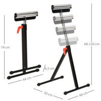 Rollenbock Arbeitsbock höhenverstellbar bis 90kg Metall